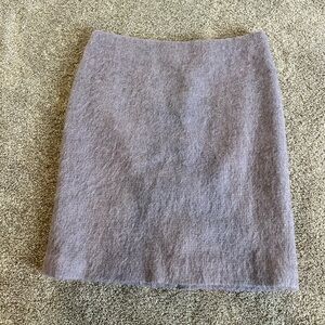 Talbots Skirt Sz 4 Fuzzy Purple Wool Alpaca Mohair Soft Girl Core Preppy Skirts